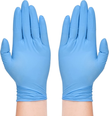 Various Colors Blue Powder Free Nitrile Gloves For Working