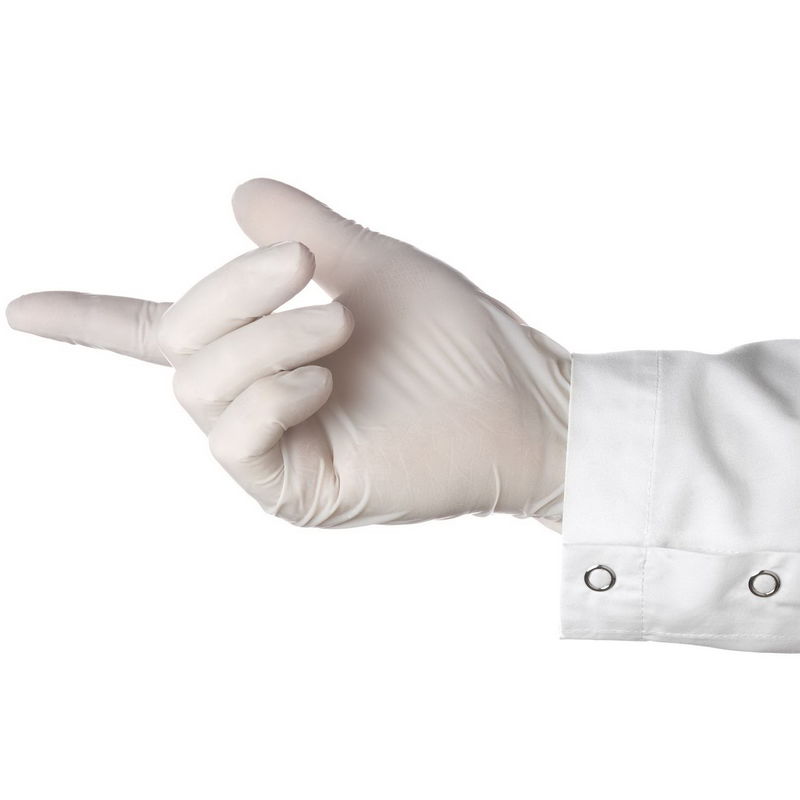 9MPa White Medical Latex Surgical Examination Gloves