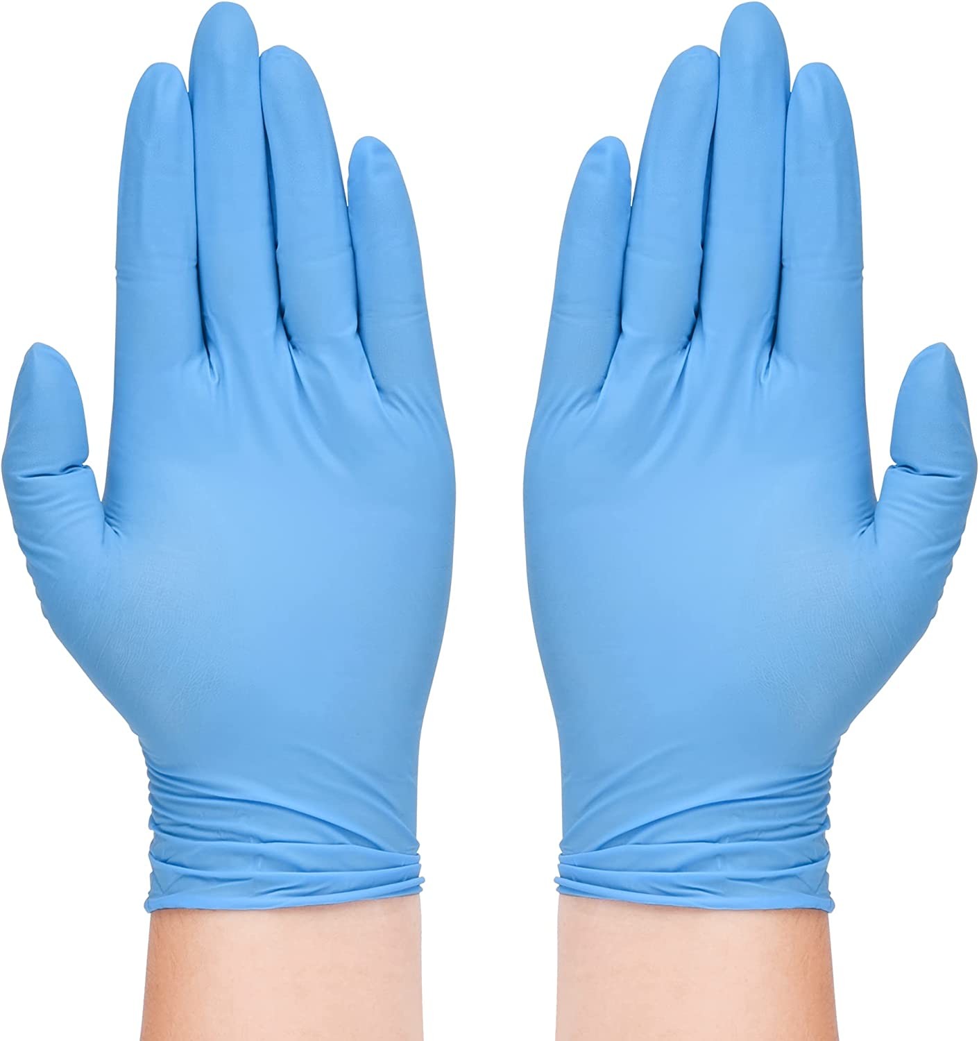 Various Colors Blue Powder Free Nitrile Gloves For Working