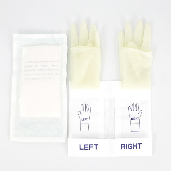High quality Surgical medical latex gloves/latex examination gloves China