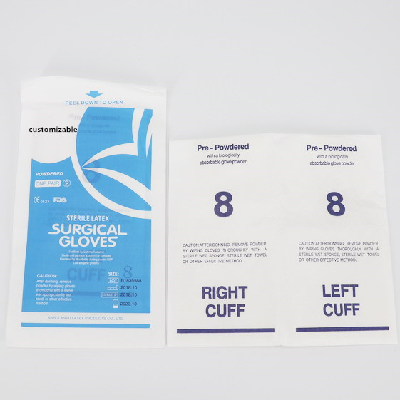 Disposable sterile 100% Natural Medical Surgical Examination Glove/latex gloves